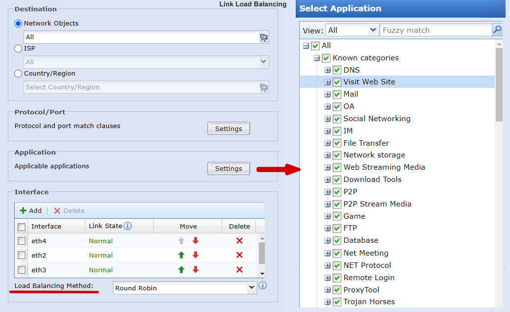 Link Load Balance SD-WAN